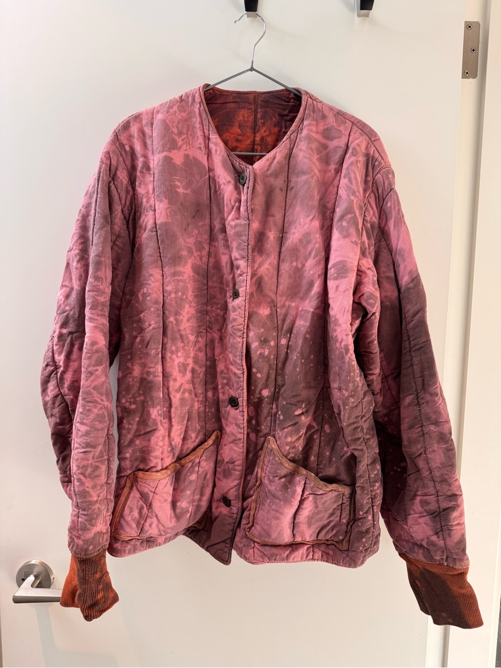 4Kinship (Orenda Tribe) tie dye Scandinavian military field jacket in pink